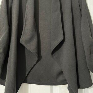 Black/Grey 3/4 Sleeve Blazer